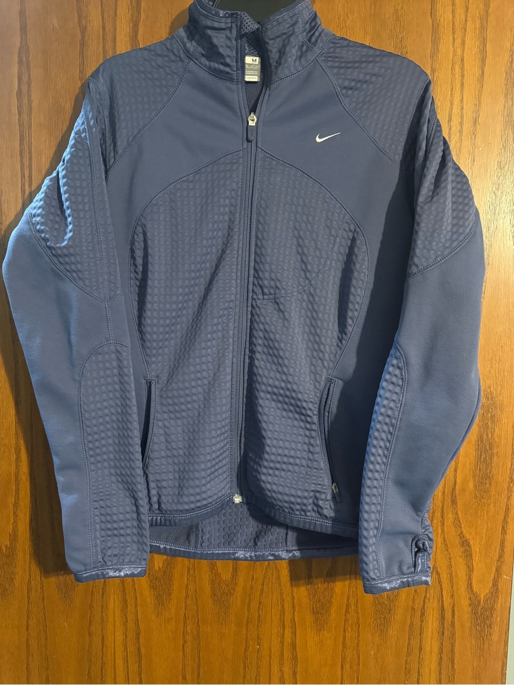 Nike Men's Dark Blue Full-Zip Performance Jacket